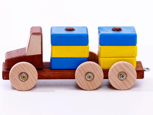 Auto-9-modro-žluté kostky