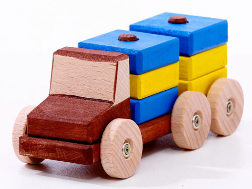 Alternative view of Auto-9-modro-žluté kostky