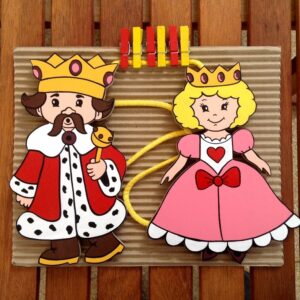 PROVÁZKOVÁ NÁSTĚNKA-PRINCEZNA A KRÁL