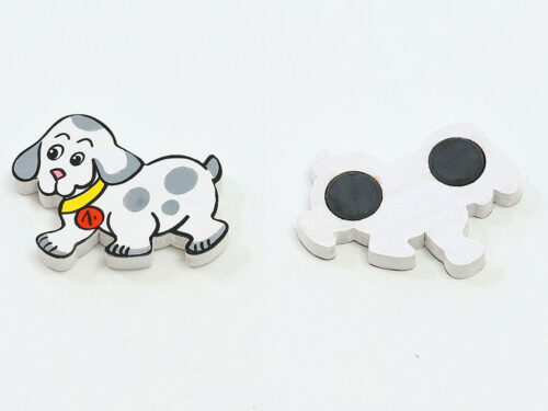 MAGNET-PEJSEK BÍLO-ŠEDÝ