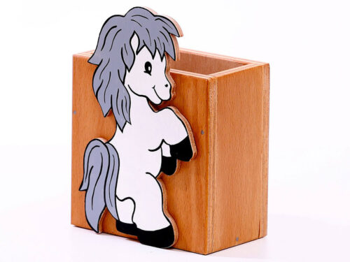 Alternative view of STOJAN NA PASTELKY-KONÍK BÍLÝ