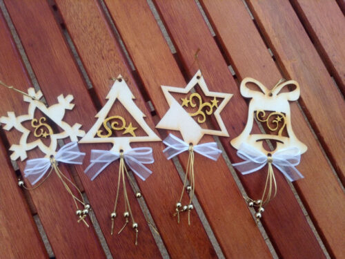 VÁNOČNÍ OZDOBY-ZLATÉ